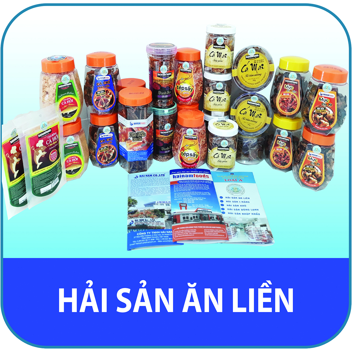 Hải sản ăn liền-  hũ hộp